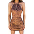 Dunhuang New Product Sleeveless Halter Pencil Skirt Printed Middle Skirt - ROUTINE FASHION